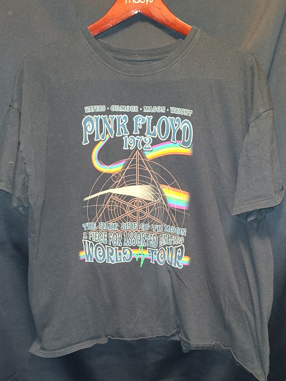 Pink Floyd 1972 Black Graphic Tee - Band Tour Shirt Released In 2013 Size XXL